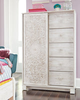 Paxberry Whitewash Dressing Chest from Ashley Furniture - Luna Furniture