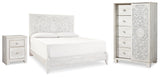 Paxberry Whitewash Panel Bedroom Set from Ashley - Luna Furniture