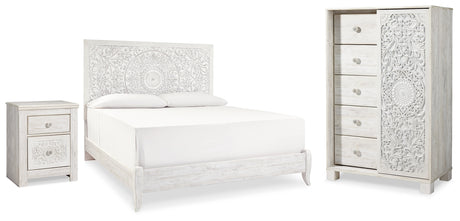 Paxberry Whitewash Panel Bedroom Set from Ashley - Luna Furniture