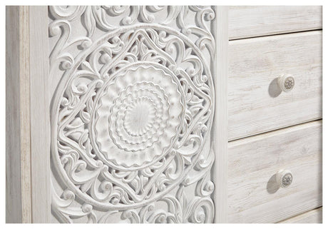 Paxberry Whitewash Dressing Chest from Ashley Furniture - Luna Furniture