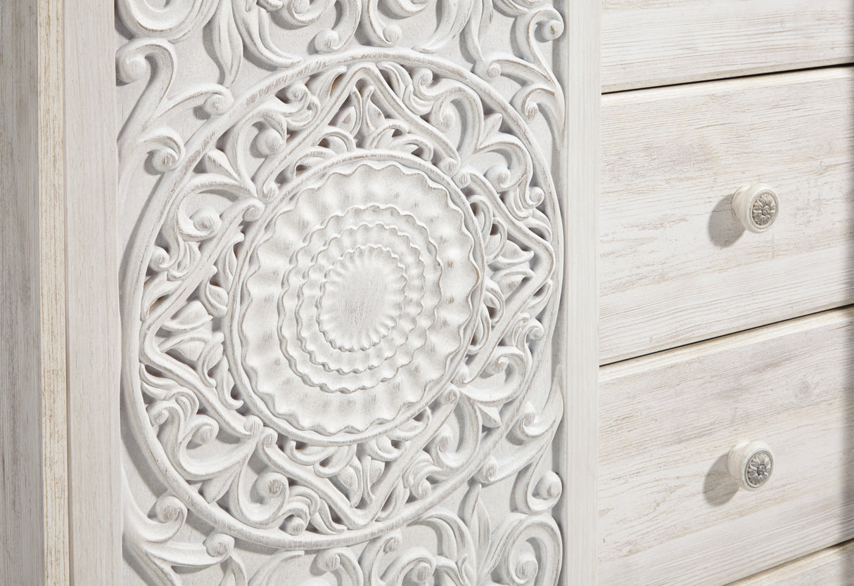 Paxberry Whitewash Panel Bedroom Set from Ashley - Luna Furniture