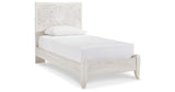 Paxberry Whitewash Twin Panel Bed, Chest and Nightstand from Ashley - Luna Furniture