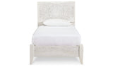 Paxberry Whitewash Twin Panel Bed, Chest and Nightstand from Ashley - Luna Furniture