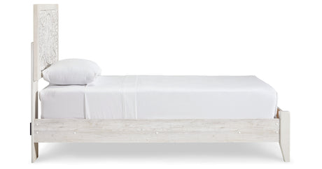 Paxberry Whitewash Twin Panel Bed, Chest and Nightstand from Ashley - Luna Furniture