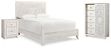 Paxberry Whitewash Panel Bedroom Set from Ashley - Luna Furniture