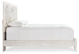 Paxberry Queen Panel Bed with Dresser in Whitewash from Ashley Furniture - Luna Furniture