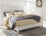 Paxberry Whitewash King Panel Bed from Ashley Furniture - Luna Furniture