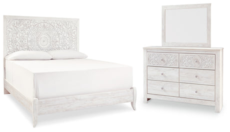 Paxberry Whitewash Panel Bedroom Set from Ashley - Luna Furniture