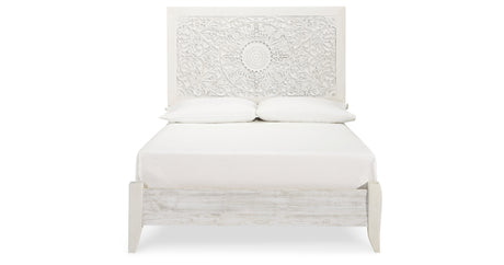 Paxberry Whitewash Full Panel Bed, Chest and Nightstand from Ashley - Luna Furniture