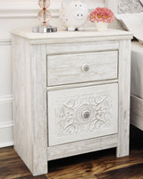 Paxberry Whitewash Nightstand from Ashley Furniture - Luna Furniture