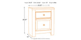 Paxberry Whitewash Full Panel Bed, Chest and Nightstand from Ashley Furniture - Luna Furniture