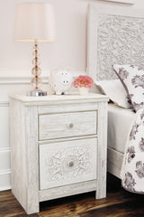 Paxberry Whitewash Nightstand from Ashley Furniture - Luna Furniture