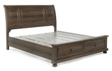 Claribelle Brown Storage Sleigh Bedroom Set from Crown Mark - Luna Furniture