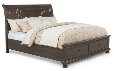 Claribelle Brown Queen Storage Sleigh Bed from Crown Mark - Luna Furniture