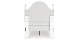 Kozlani Twin Upholstered Panel Bed with Dresser in White from Ashley Furniture - Luna Furniture