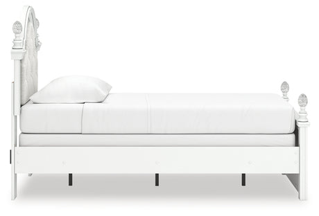 Kozlani Twin Upholstered Panel Bed, Dresser and Mirror from Ashley Furniture - Luna Furniture