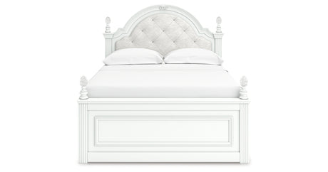 Kozlani White Full Upholstered Panel Storage Bed from Ashley Furniture - Luna Furniture