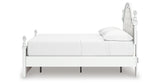 Kozlani Full Upholstered Panel Storage Bed with Dresser and Chest in White from Ashley - Luna Furniture