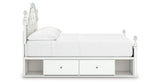 Kozlani White Full Upholstered Panel Storage Bed from Ashley Furniture - Luna Furniture