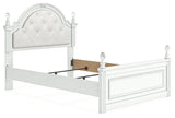 Kozlani Full Upholstered Panel Bed, Dresser and Mirror from Ashley Furniture - Luna Furniture