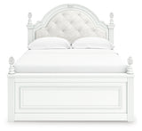 Kozlani Full Upholstered Panel Bed, Dresser and Mirror from Ashley Furniture - Luna Furniture
