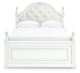 Kozlani Full Upholstered Panel Bed, Dresser and Mirror from Ashley Furniture - Luna Furniture