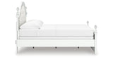 Kozlani Full Upholstered Panel Bed with Dresser in White from Ashley Furniture - Luna Furniture