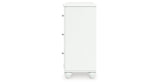 Kozlani Twin Upholstered Panel Storage Bed with Dresser and Chest in White from Ashley - Luna Furniture