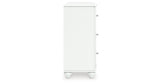 Kozlani Full Upholstered Panel Storage Bed with Dresser and Chest in White from Ashley - Luna Furniture