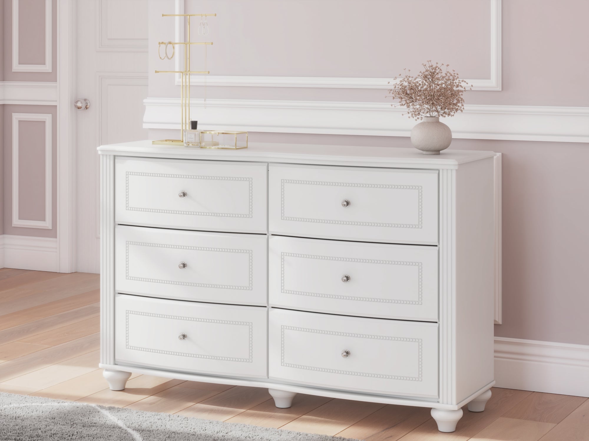 BlancNatureチェストArielleアッシュホワイト Ashley Kozlani White Dresser – Luna Furniture