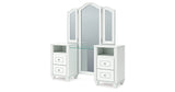 Kozlani White Vanity with Mirror from Ashley Furniture - Luna Furniture