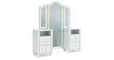 Kozlani White Vanity with Mirror from Ashley Furniture - Luna Furniture