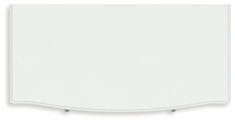 Kozlani Full Upholstered Panel Bed with Dresser and Chest in White from Ashley - Luna Furniture