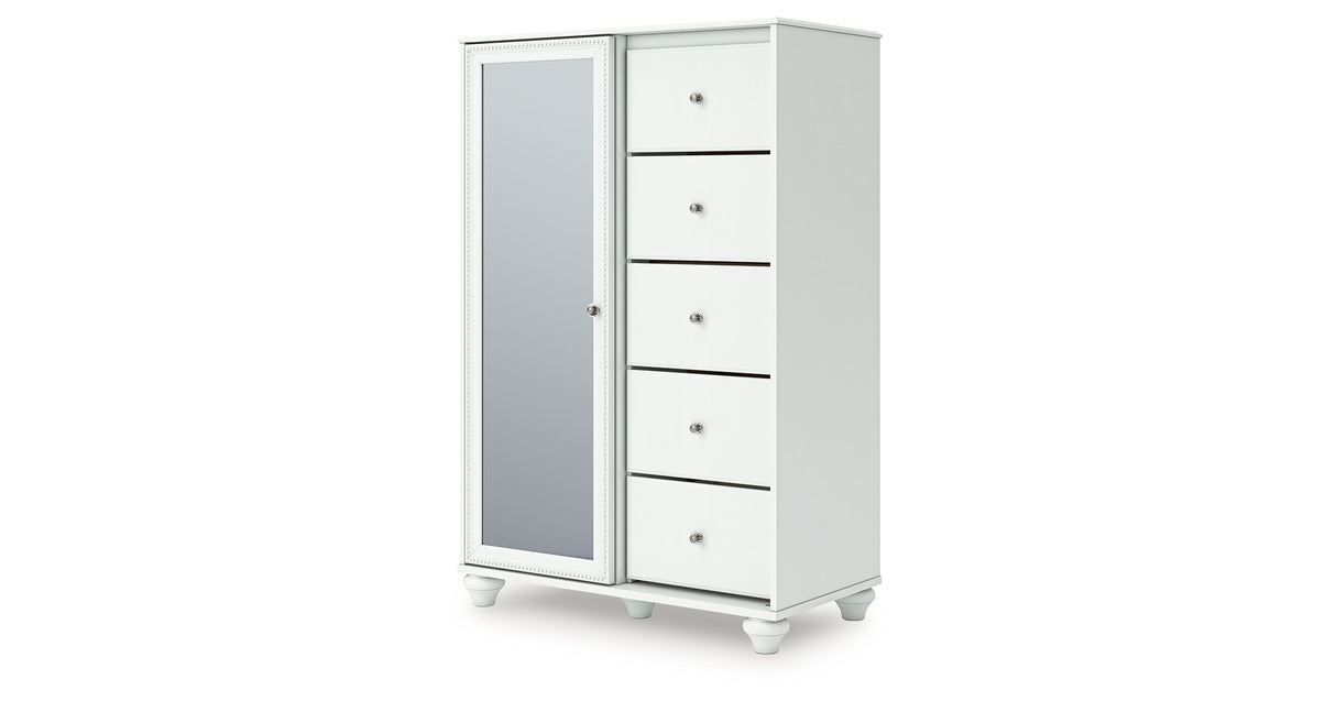 Kozlani White Dressing Chest from Ashley Furniture - Luna Furniture