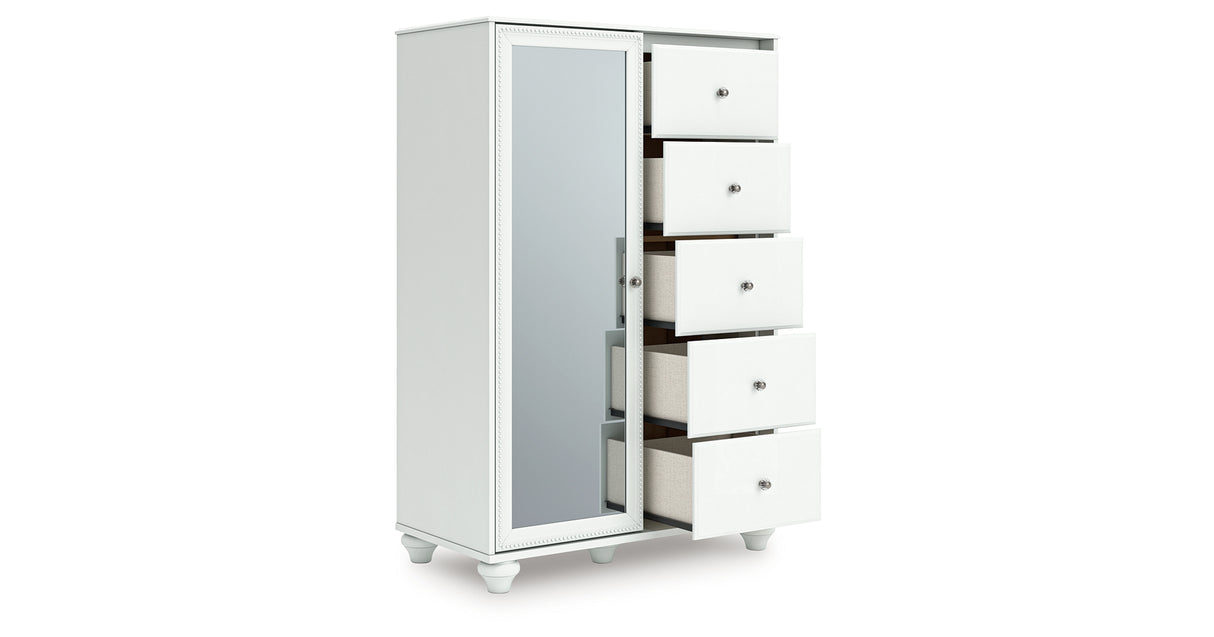 Kozlani White Dressing Chest from Ashley Furniture - Luna Furniture