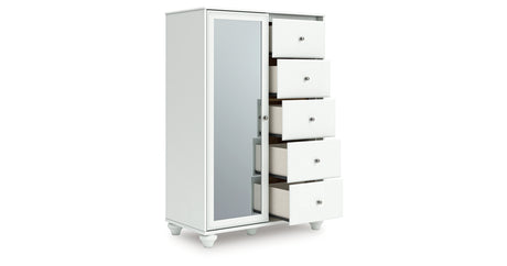 Kozlani White Dressing Chest from Ashley - Luna Furniture