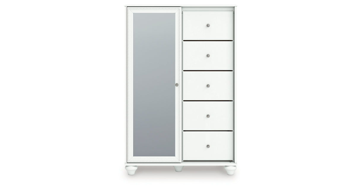 Kozlani White Dressing Chest from Ashley Furniture - Luna Furniture