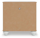 Kozlani Twin Upholstered Panel Storage Bed with Mirrored Dresser and Nightstand in White from Ashley - Luna Furniture