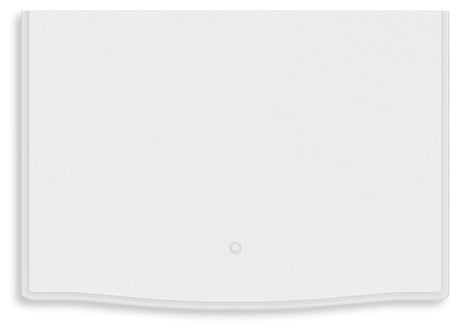 Kozlani Twin Upholstered Panel Bed with Dresser and Nightstand in White from Ashley - Luna Furniture