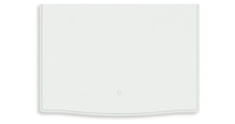 Kozlani Twin Upholstered Panel Bed with Dresser and Nightstand in White from Ashley - Luna Furniture