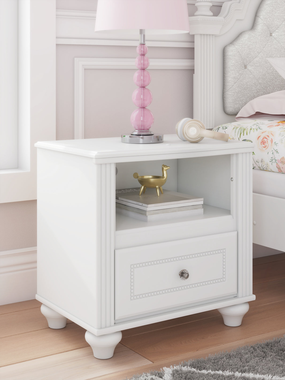 Kozlani White Nightstand from Ashley Furniture - Luna Furniture
