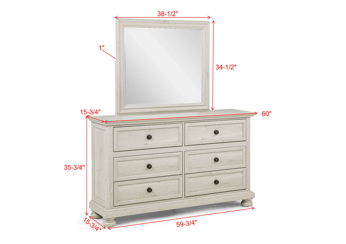 Claribelle White Storage Sleigh Bedroom Set from Crown Mark - Luna Furniture