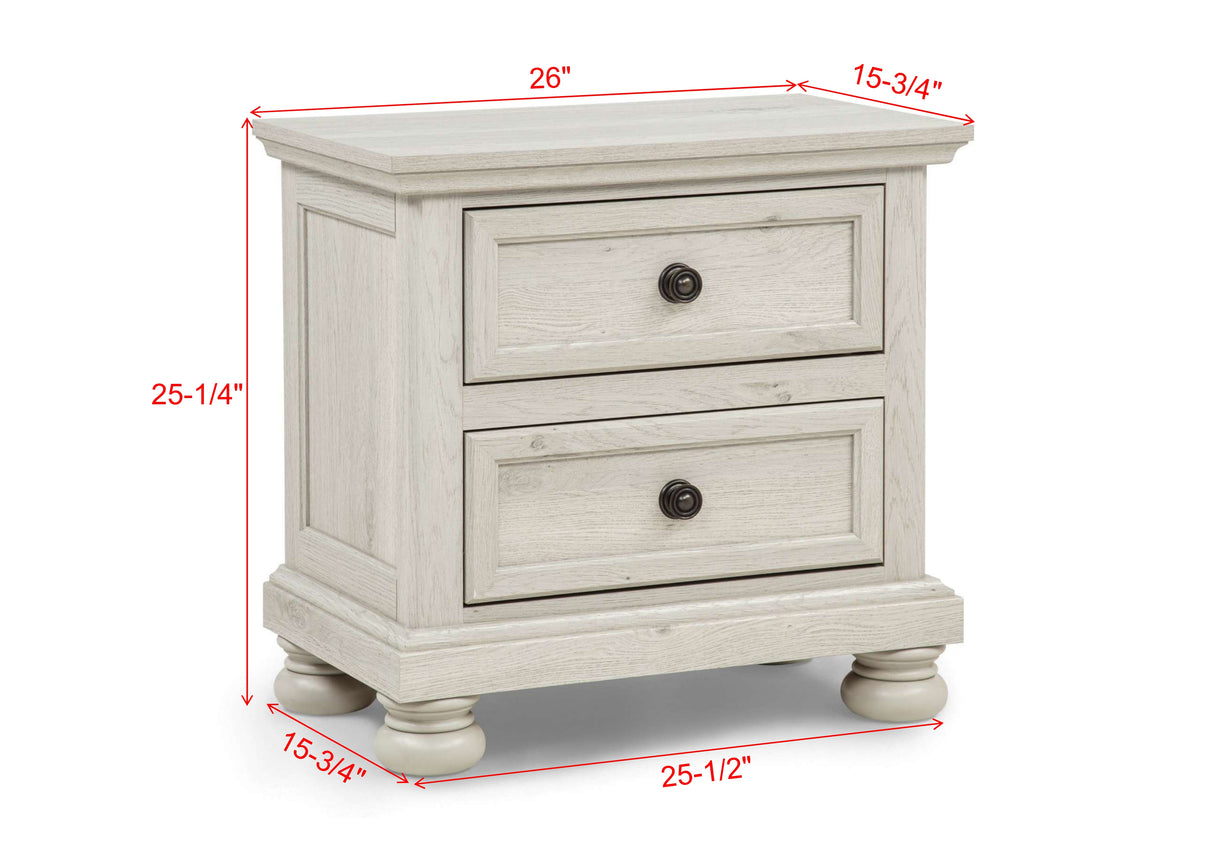 Claribelle White Storage Sleigh Bedroom Set from Crown Mark - Luna Furniture