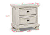Claribelle White Storage Sleigh Bedroom Set from Crown Mark - Luna Furniture