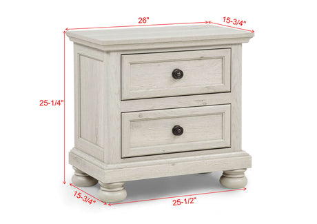 Claribelle White Storage Sleigh Bedroom Set from Crown Mark - Luna Furniture