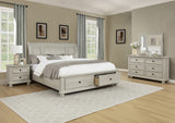 Claribelle White Storage Sleigh Bedroom Set from Crown Mark - Luna Furniture