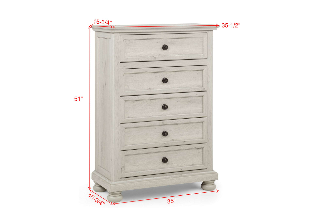 Claribelle White Storage Sleigh Bedroom Set from Crown Mark - Luna Furniture