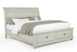 Claribelle White Storage Sleigh Bedroom Set from Crown Mark - Luna Furniture