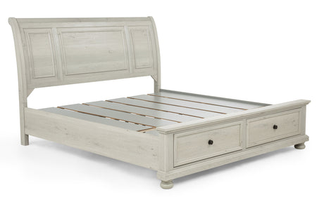 Claribelle White King Storage Sleigh Bed from Crown Mark - Luna Furniture