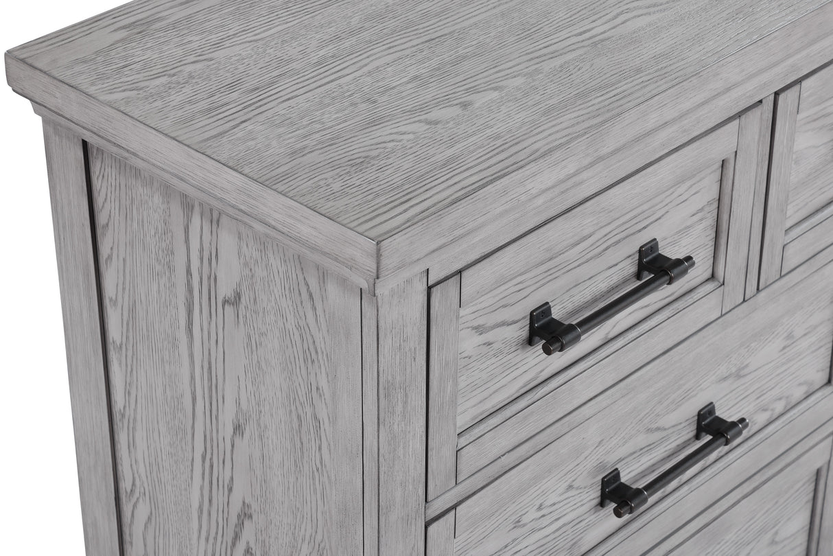 Beckett Rustic Gray Footboard Bench Panel Bedroom Set